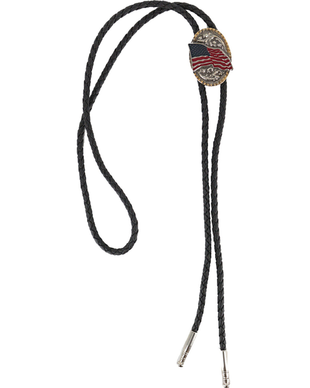 Image #1 - Cody James Men's American Flag Bolo Tie, Multi, hi-res