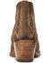 Ariat Women's Dixon Weathered Western Booties - Snip Toe, Brown, hi-res