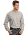 Image #1 - Carhartt Men's Loose Fit Heavyweight Long Sleeve Logo Pocket Work T-Shirt - Big & Tall, Hthr Grey, hi-res
