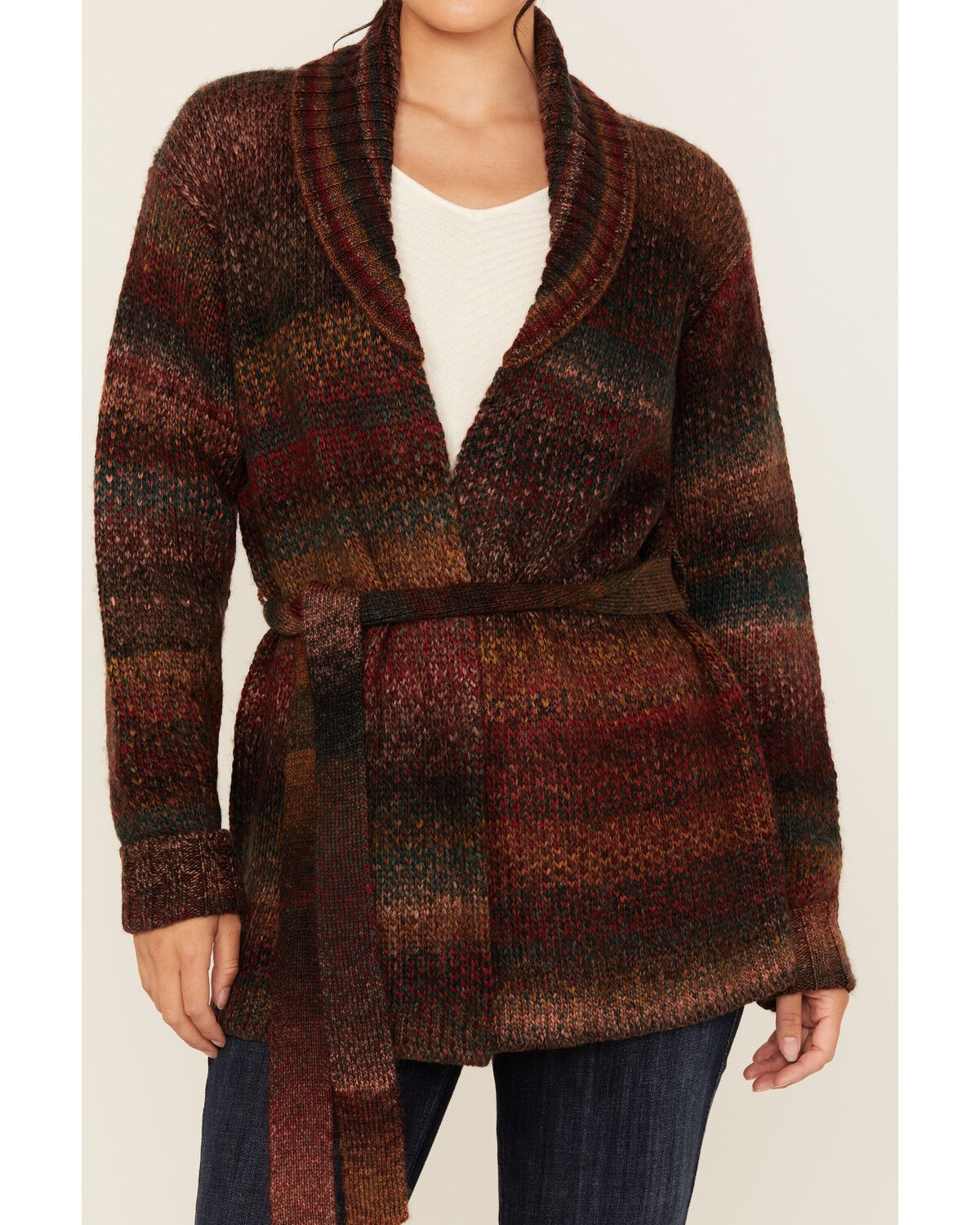Image #4 - Idyllwind Women's Moore Cardigan Sweater, Fired Brick, hi-res
