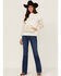 RANK 45 Women's Contrast Serape Sleeve Pullover Hoodie , Ivory, hi-res