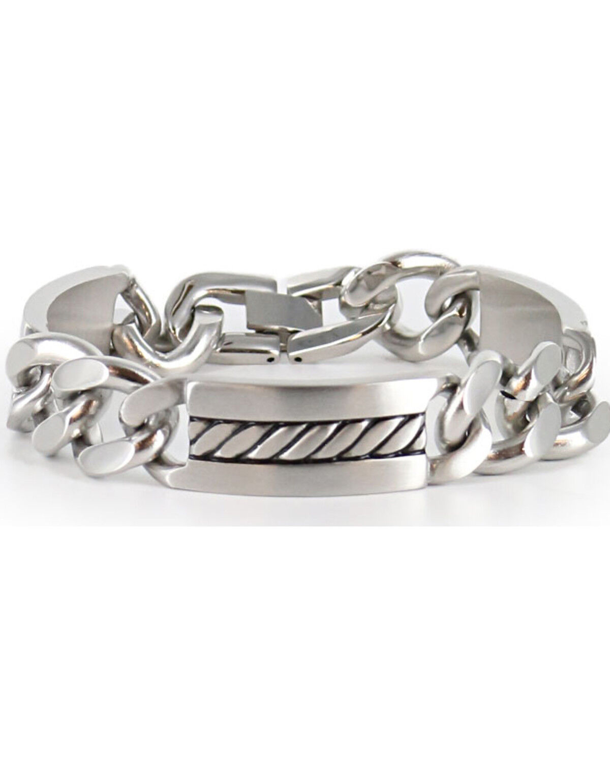Image #1 - Cody James Men's Silver Chain Bracelet, Silver, hi-res