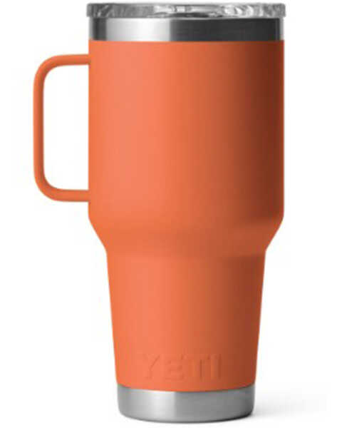 Yeti Rambler 30oz Stronghold Travel Mug - High Desert Clay, Light Orange, hi-res