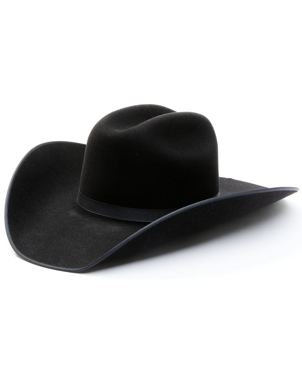 Image #1 - Serratelli 6X Felt Cowboy Hat, Black, hi-res