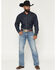 Image #1 - Ariat Men's M2 Kash Chet Light Wash Relaxed Straight Denim Jeans, Light Wash, hi-res