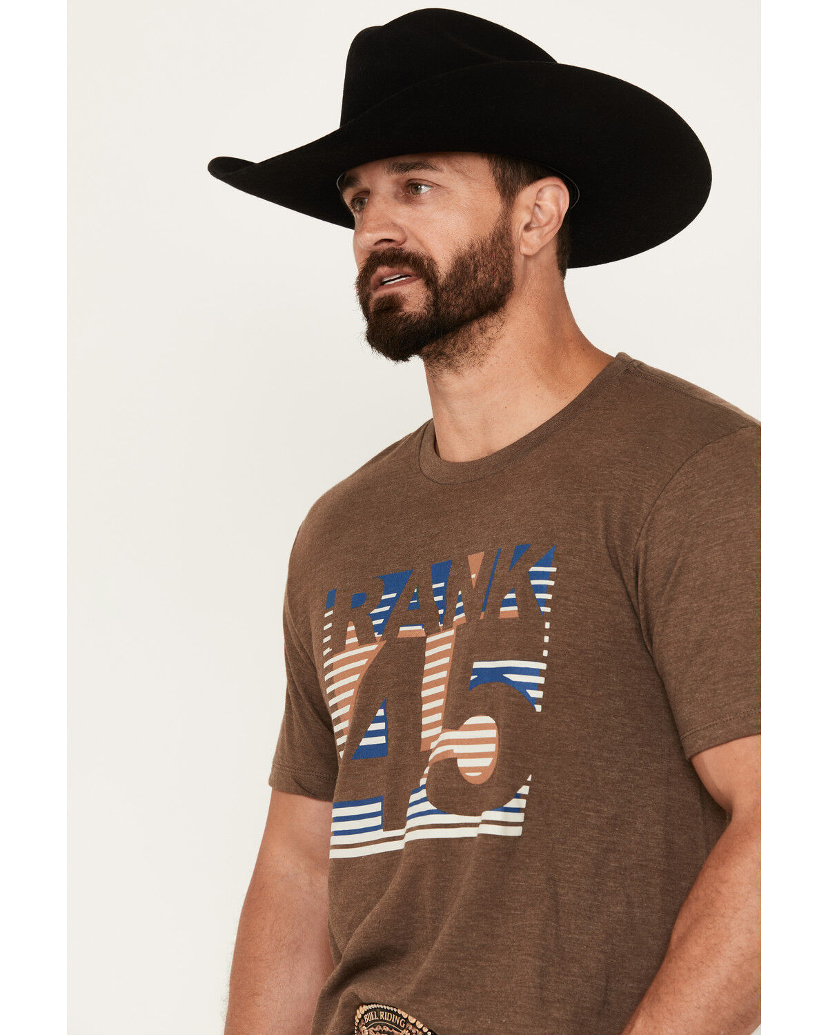 Image #2 - RANK 45® Men's Orwell Short Sleeve Graphic T-Shirt, Chocolate, hi-res