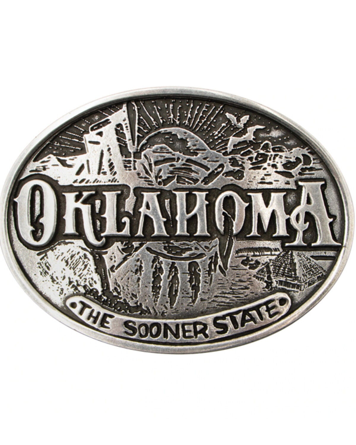 Image #1 - Cody James Oklahoma Heritage Oval Buckle, No Color, hi-res