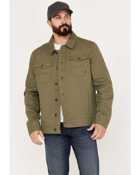 Brothers and Sons Men's Calvary Trucker Western Jacket, Sage, hi-res