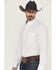 Image #2 - George Strait by Wrangler Men's Paisley Print Long Sleeve Button-Down Stretch Western Shirt, White, hi-res