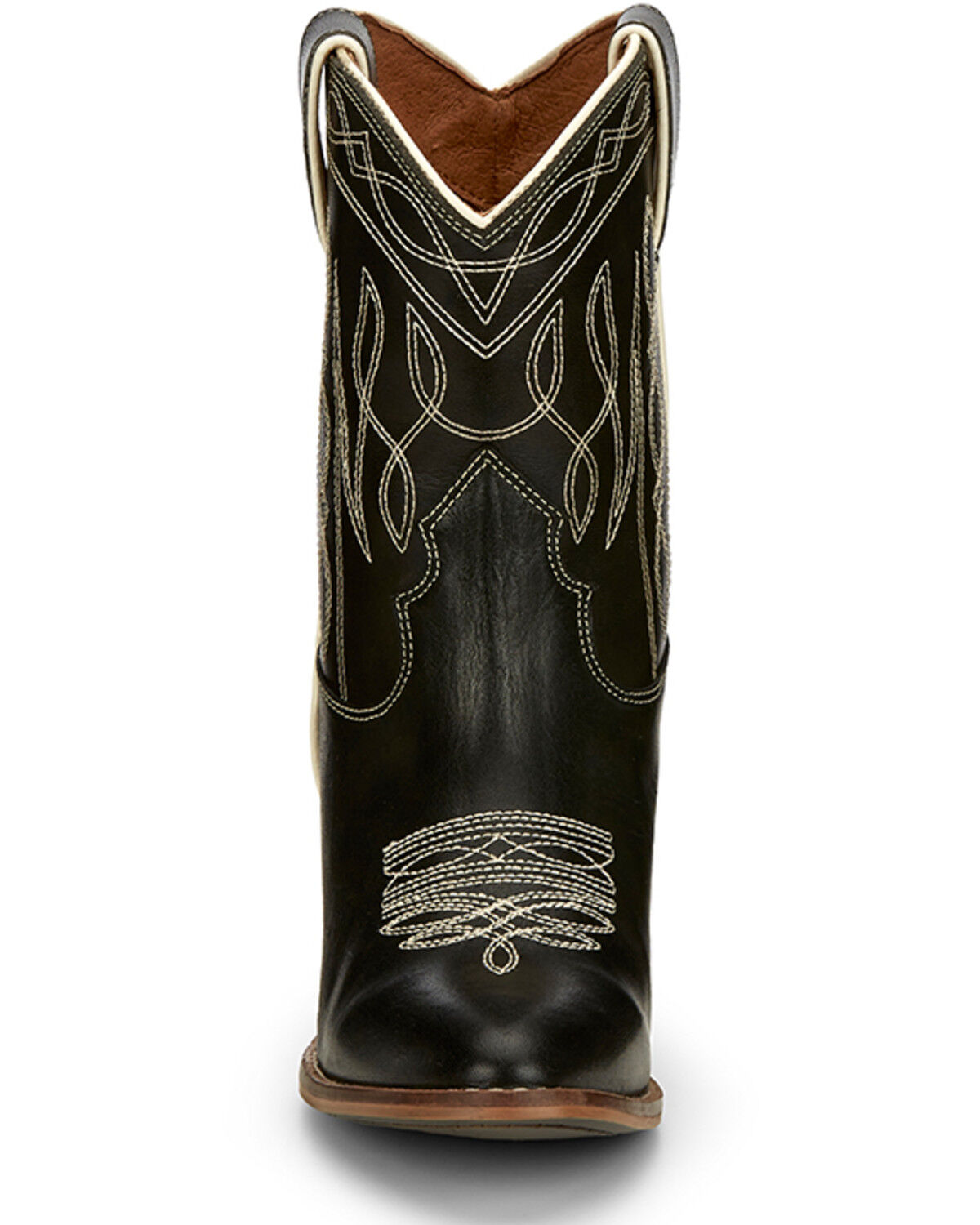 Image #4 - Nocona Women's Eva Short Western Boots - Round Toe, Brown, hi-res