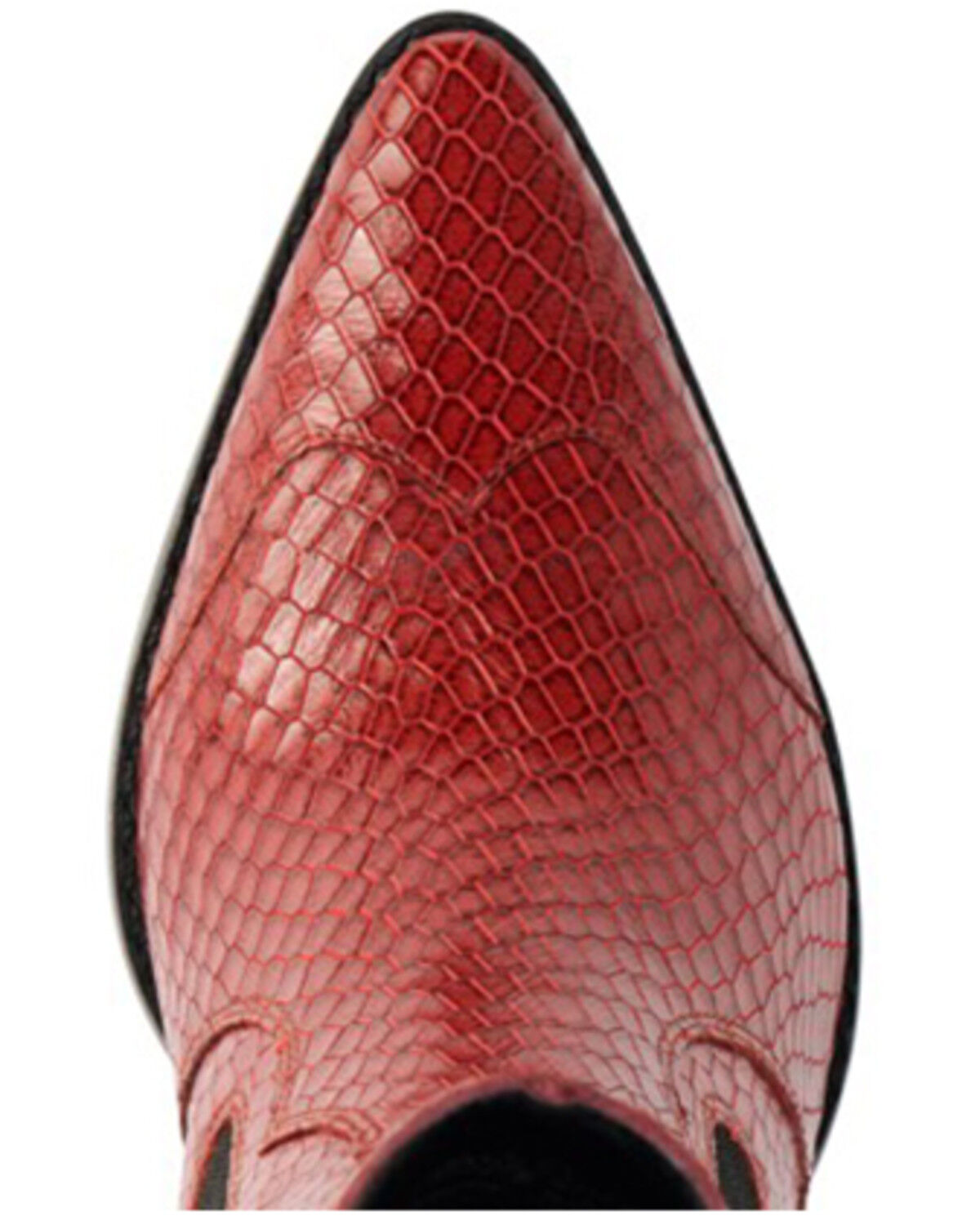 Image #6 - Matisse Women's Keith Snake Print Booties - Snip Toe, Red, hi-res