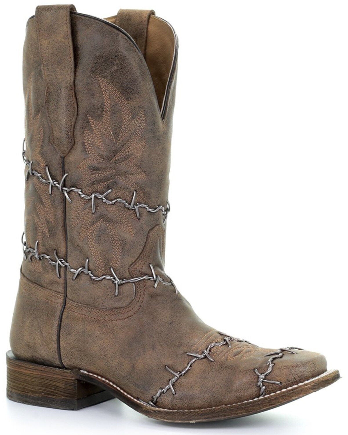 Corral Men's Rustic Brown Western Boots - Square Toe, Brown, hi-res