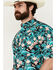 Image #2 - Ariat Men's Jillian Hawaiian Floral Print Short Sleeve Button-Down Western Shirt, Black, hi-res
