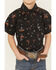 Image #3 - Cowboy Hardware Boys' Bronc Short Sleeve Snap Stretch Western Shirt, Black, hi-res