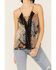 Image #2 - Miss Me Women's Multicolored Patchwork Lace Tank, Black, hi-res