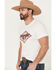 Image #2 - Wrangler Men's Boot Barn Exclusive Samuel Americana Short Sleeve Graphic T-Shirt, White, hi-res