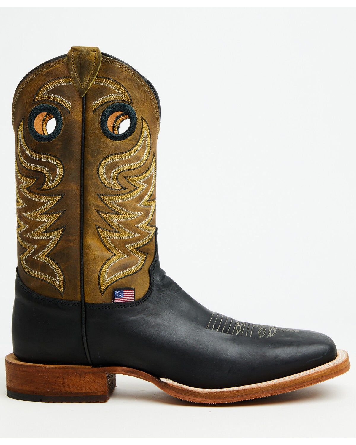 Image #2 - Justin Men's Boot Barn Exclusive Bent Rail Walsh Performance Western Boots - Broad Square Toe, Green, hi-res
