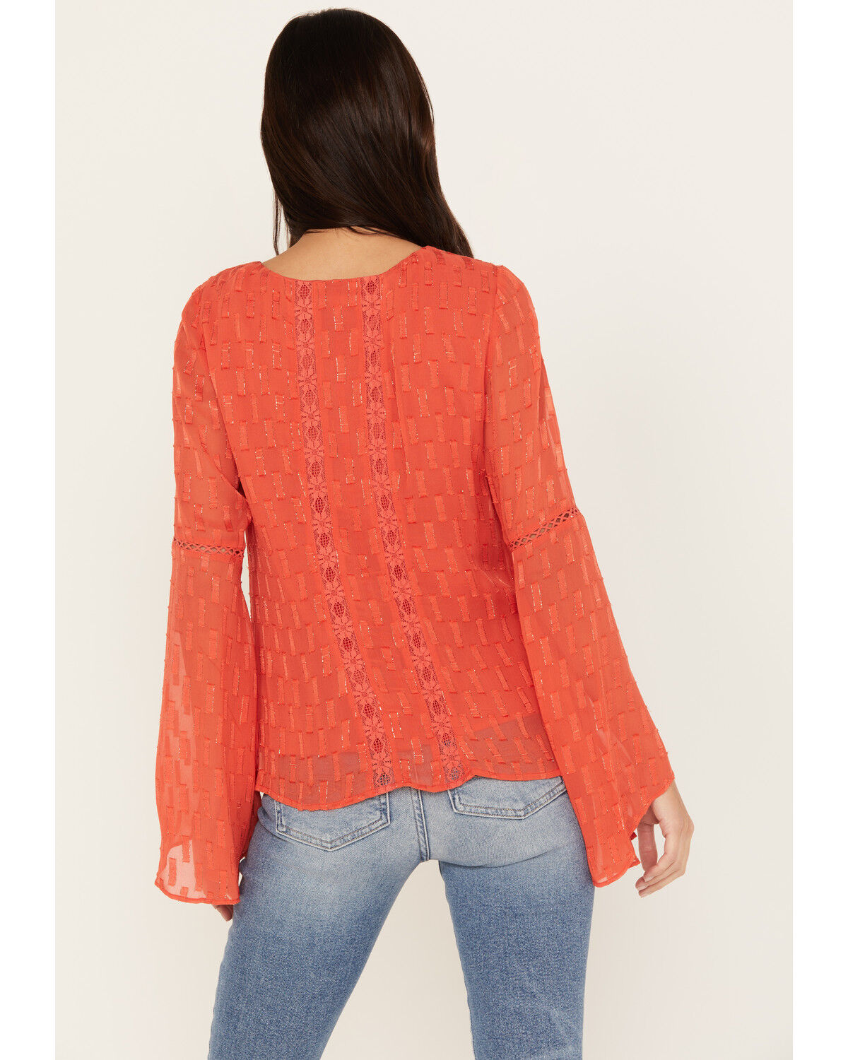 Image #4 - Idyllwind Women's Azelea Long Sleeve Top, Caramel, hi-res