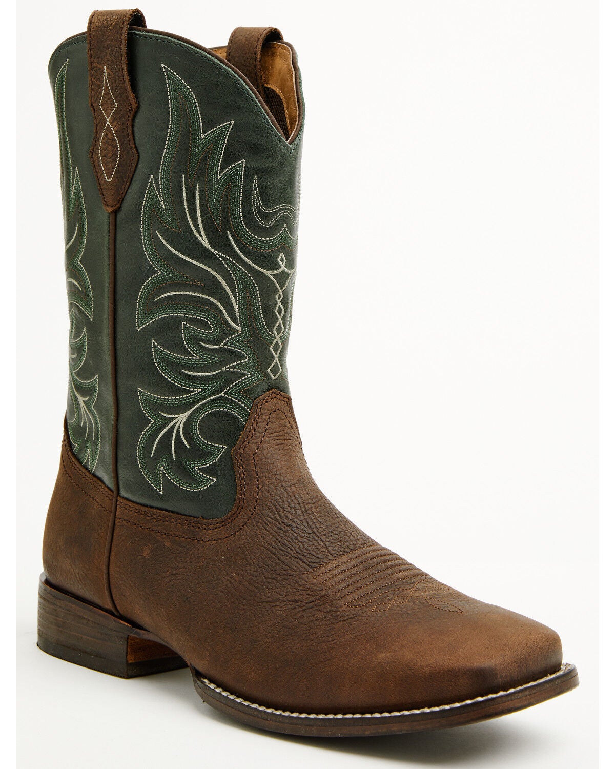 Image #1 - Cody James Cush Core&reg; Men's Spartan Western Boots - Broad Square Toe, Green, hi-res