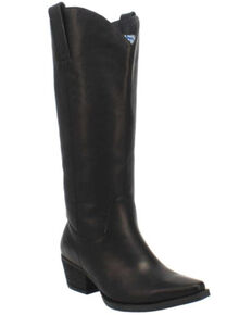 Dingo Women's Black Bonanza Tall Leather Western Fashion Boot - Snip Toe , Black, hi-res