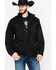 Outback Trading Co. Men's Softshell Reid Snap Jacket , Black, hi-res