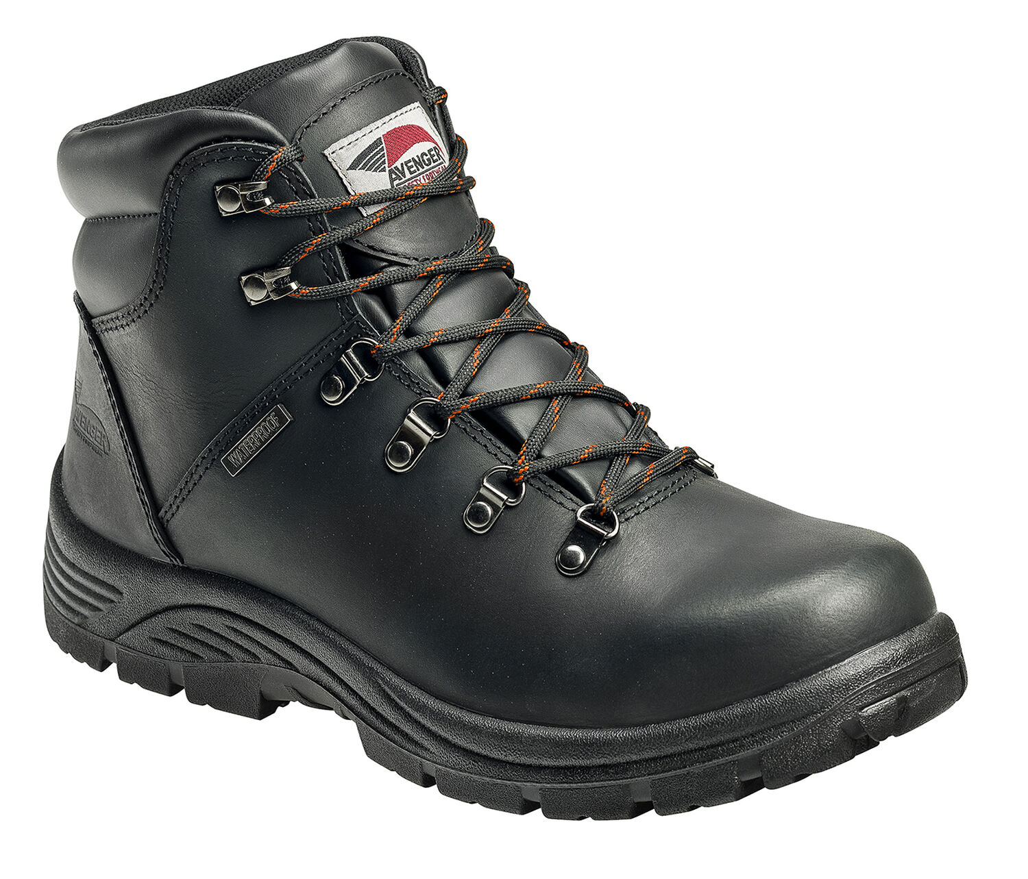 Image #1 - Avenger Men's Waterproof Lace-Up Work Boots - Steel Toe, , hi-res