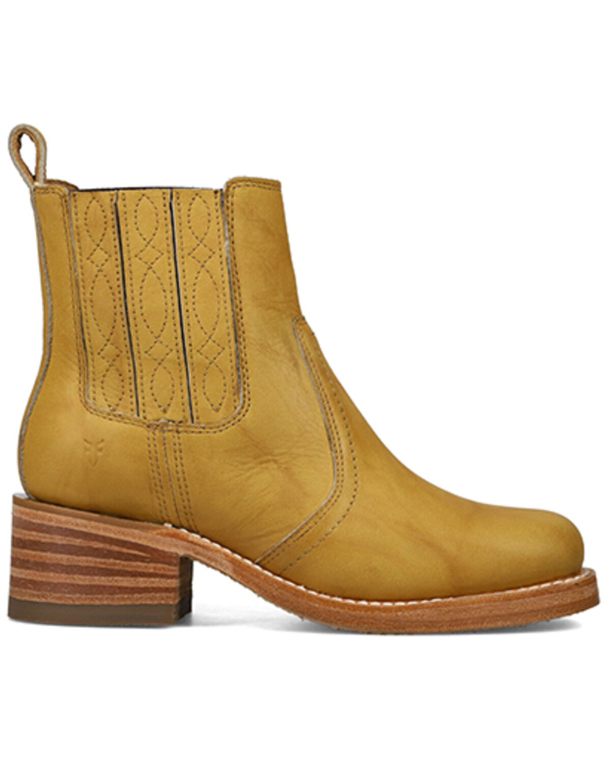 Image #2 - Frye Women's Campus Chelsea Boots - Square Toe, Camel, hi-res