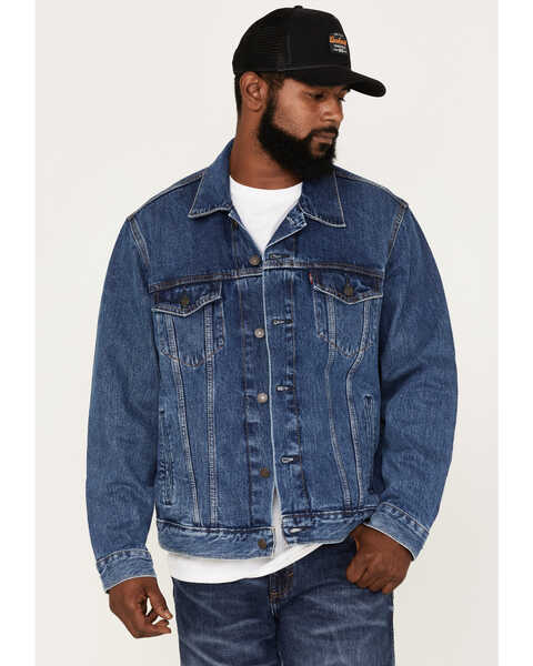 Levi's Men's Snapback Trucker Jacket , Indigo, hi-res