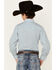 Image #3 - Panhandle Boys' Long Sleeve Geo Print Pearl Snap Shirt, Teal, hi-res