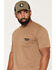 Image #3 - Carhartt Men's Eagle Back Short Sleeve Graphic Work T-Shirt, Olive, hi-res