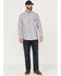 Image #2 - Hawx Men's Chambray Sun Protection Solid Long Sleeve Button-Down Western Shirt - Big, Grey, hi-res