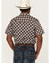 Image #4 - Cody James Men's Kingsland Medallion Print Short Sleeve Snap Western Shirt, Multi, hi-res