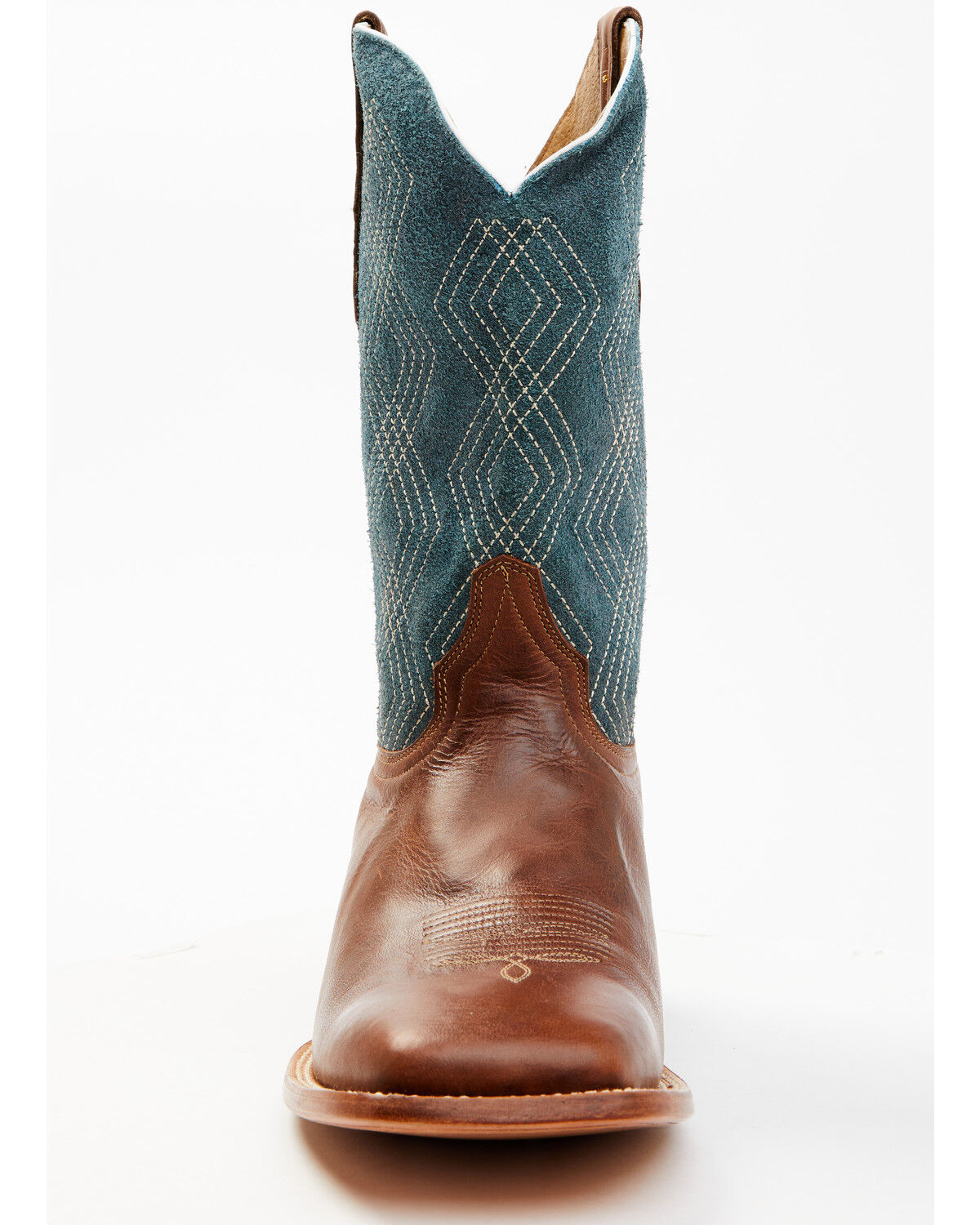 Image #4 - Cody James Men's Shasta Western Boots - Broad Square Toe, Blue, hi-res