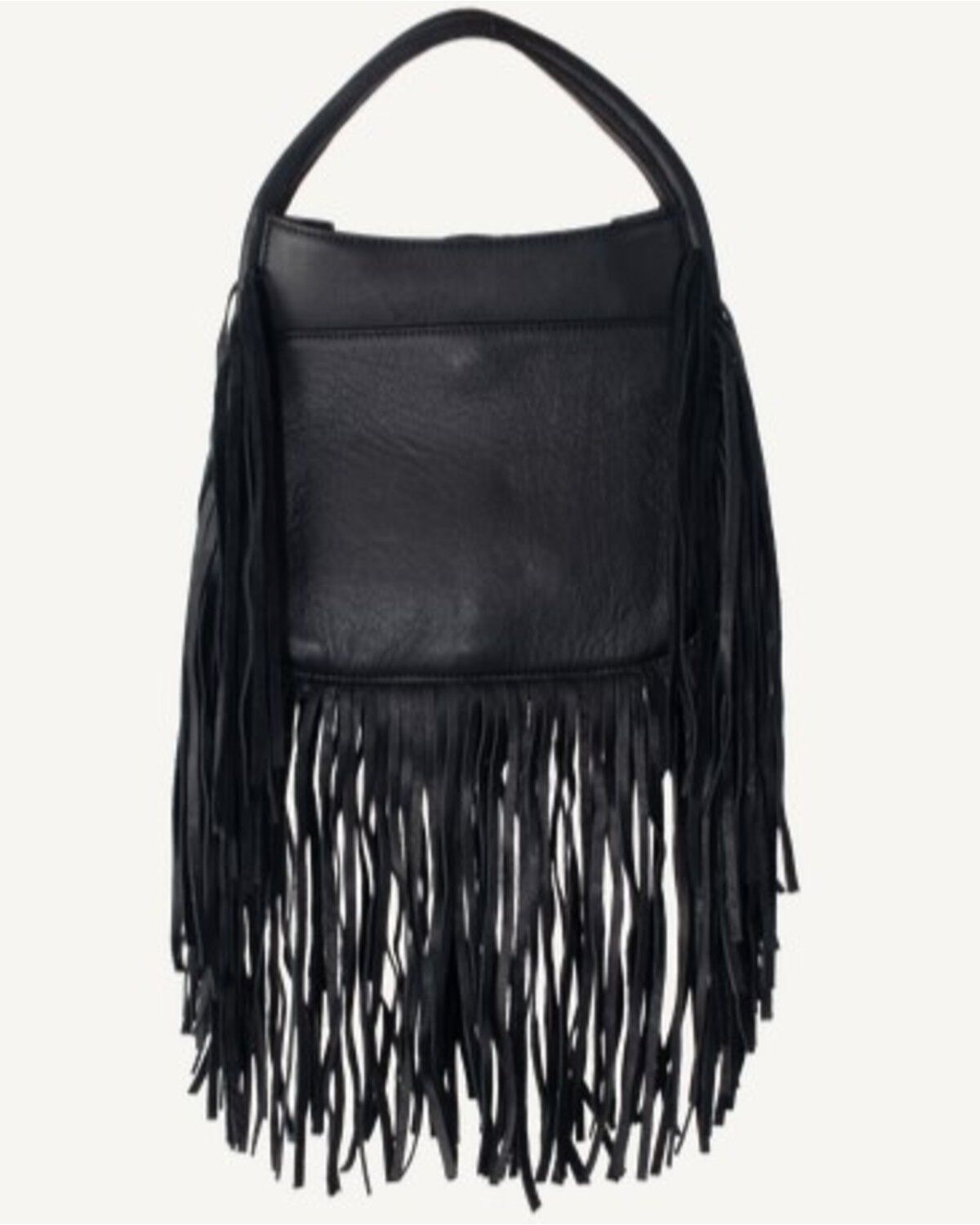 Image #2 - STS Ranchwear By Carroll Women's Indie Sugar Fringe Satchel, Black, hi-res
