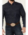 Image #4 - Blue Ranchwear Men's Heavyweight Dark Wash Denim Snap Western Shirt, Dark Blue, hi-res