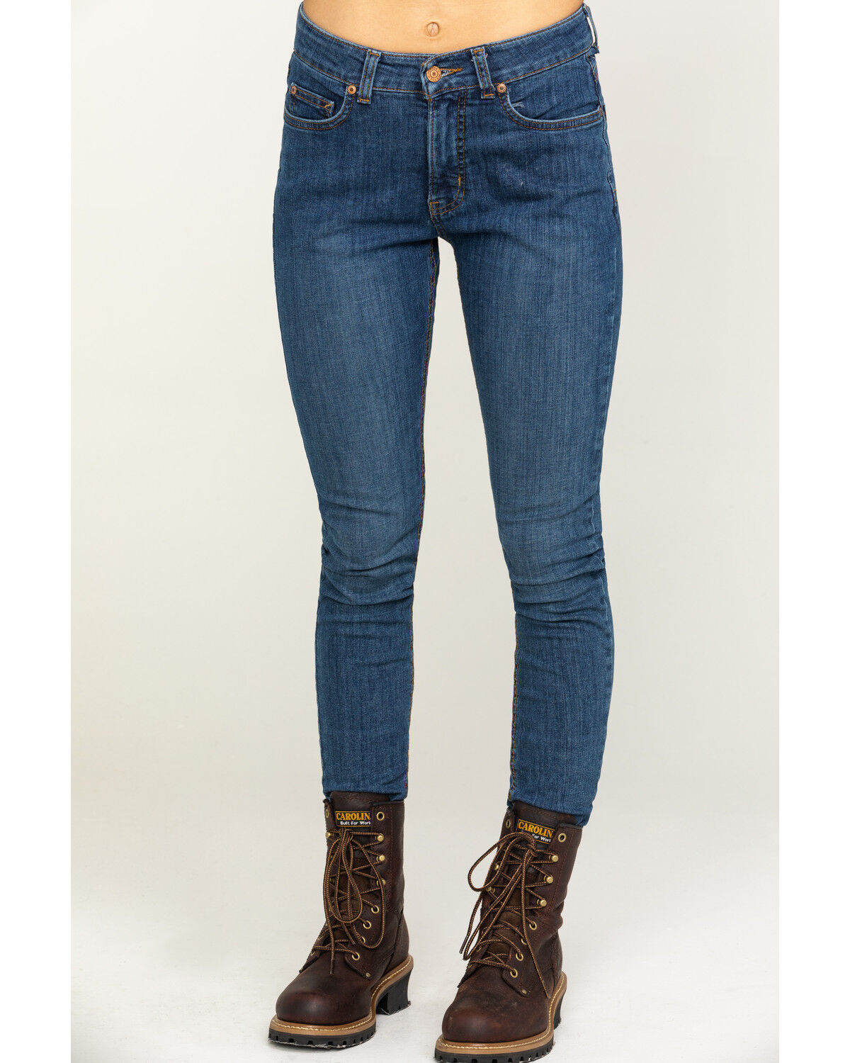 Image #2 - Dickies Women's Perfect Shape Denim Skinny Jeans, Indigo, hi-res