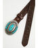 Image #3 - Idyllwind Women's Bonnie Embossed Leather Buckle Belt, Dark Brown, hi-res