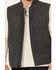 Image #3 - Brothers and Sons Men's Buffalo Check Wool Zip Vest, Charcoal, hi-res