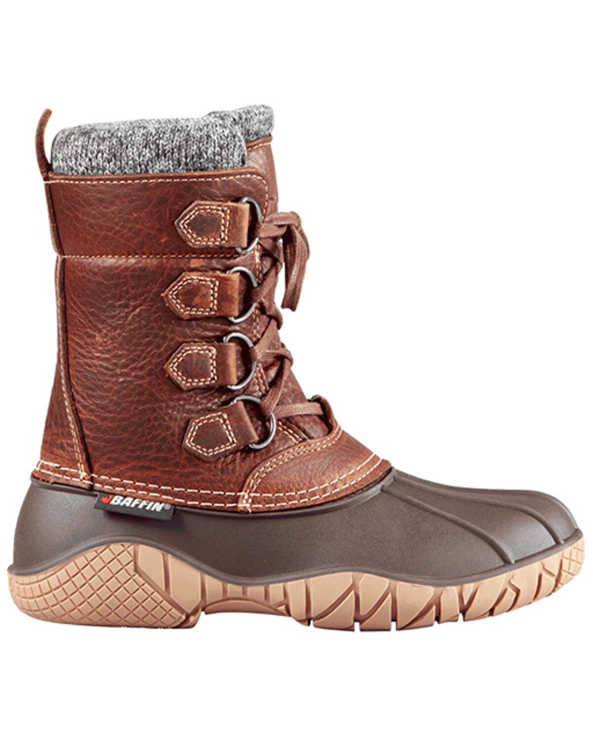 Image #2 - Baffin Women's Yellowknife Cuff Insulated Boots - Round Toe, Brown, hi-res