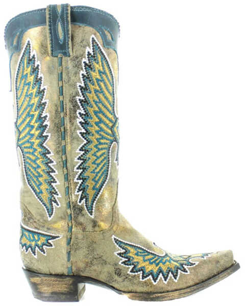 Image #2 - Old Gringo Women's Eagle Stitch Western Boots - Snip Toe, , hi-res