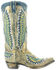Image #2 - Old Gringo Women's Eagle Stitch Western Boots - Snip Toe, Sand, hi-res