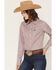 Image #2 - Cinch Women's TENCEL&trade; Striped Long Sleeve Button-Down Western Shirt, Multi, hi-res