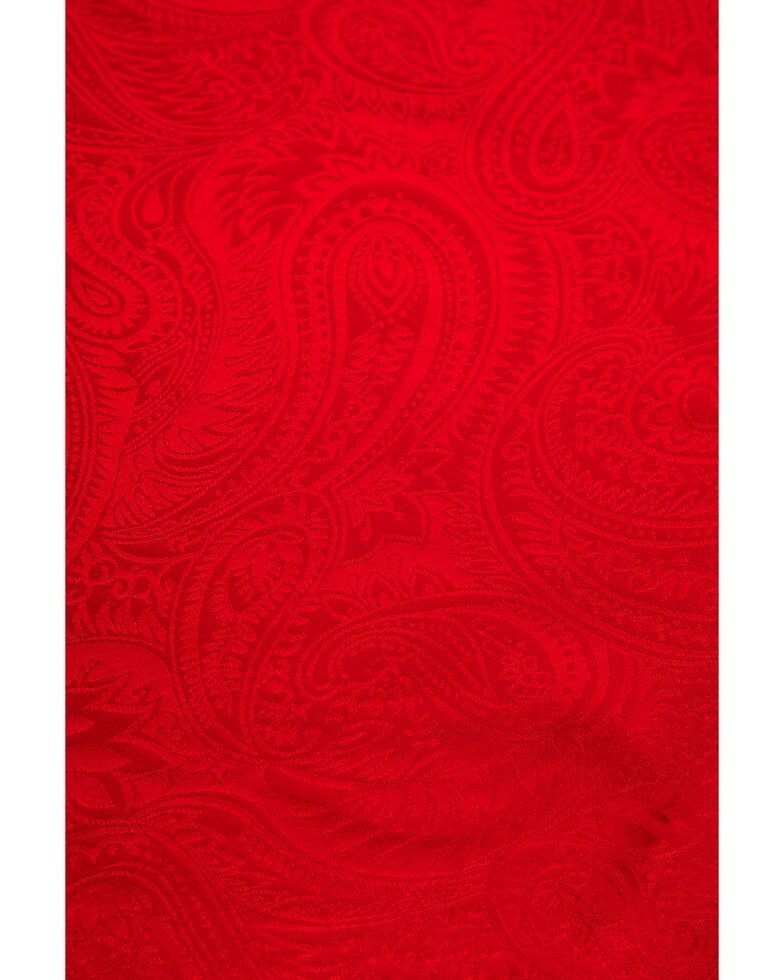 Cody James Men's Red Silk Jacquard Scarf , Red, hi-res