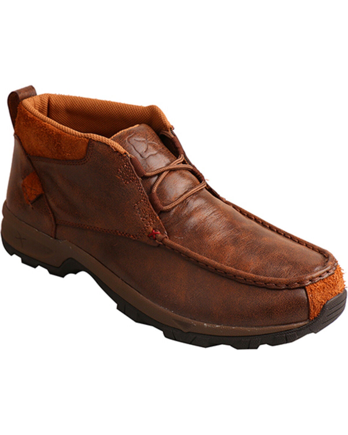Twisted X Men's Waterproof Hiker Shoes - Moc Toe, Brown, hi-res