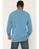 Image #4 - Hawx Men's Forge Solid Long Sleeve Pocket Work T-Shirt, Blue, hi-res