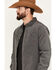 Image #2 - Brothers and Sons Men's Long Sleeve Button Down Western Shirt, Charcoal, hi-res