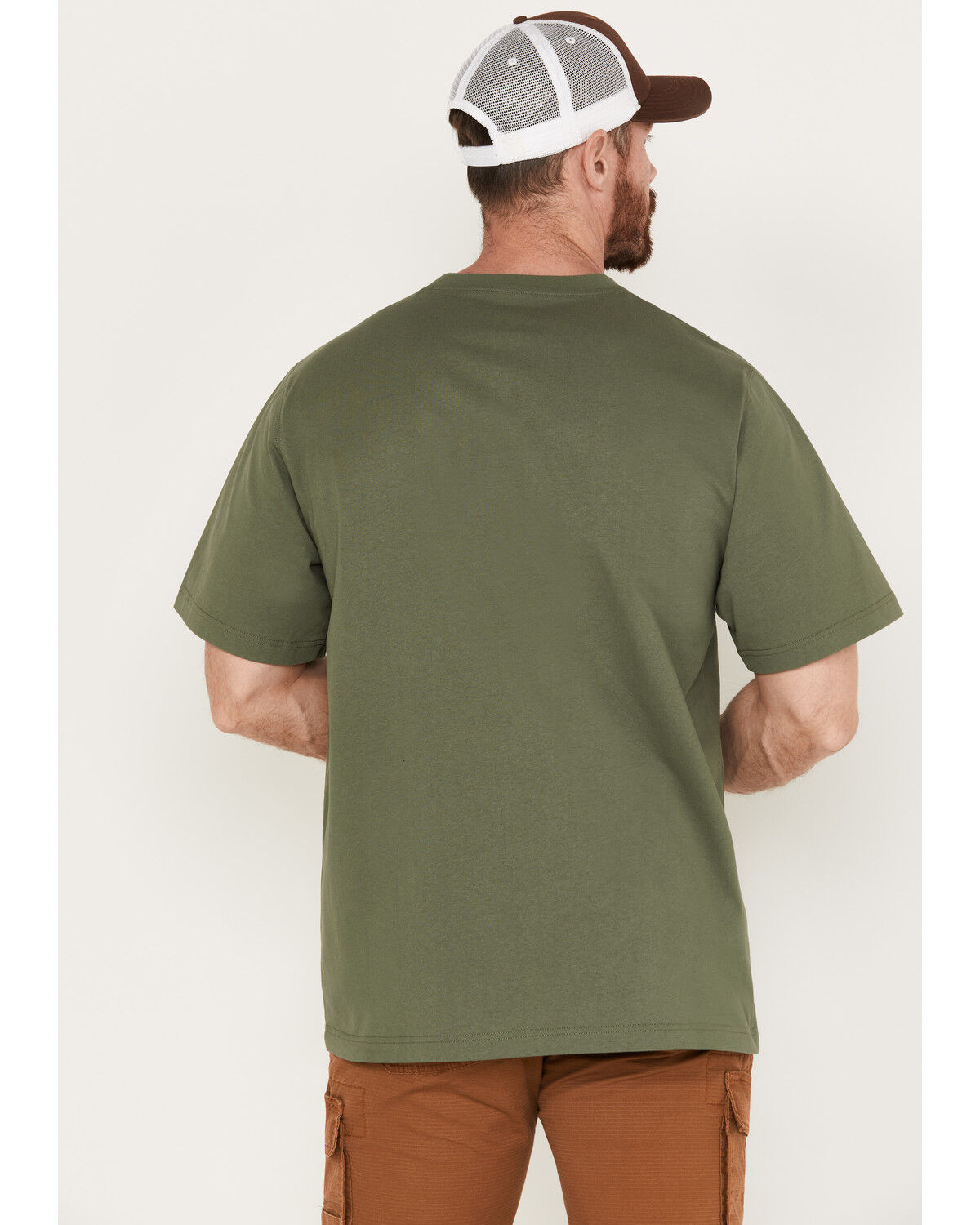 Image #4 - Hawx Men's Forge Short Sleeve Work Pocket T-Shirt, Green, hi-res