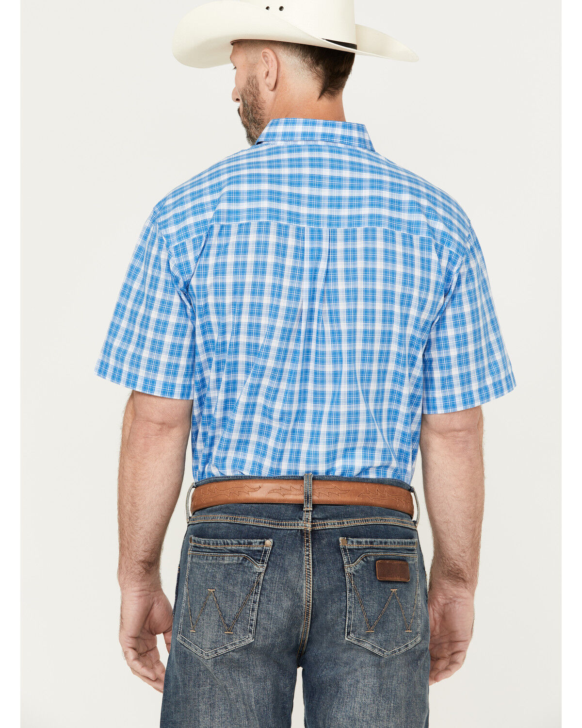 Image #4 - Wrangler Riata Men's Assorted Plaid Print Short Sleeve Button-Down Western Shirt, Multi, hi-res