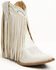 Image #1 - Idyllwind Women's Fringe with Benefits Western Booties - Snip Toe, White, hi-res