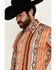 Image #2 - Wrangler Men's Checotah Long Sleeve Snap Western Shirt, Rust Copper, hi-res